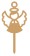 Cake topper angel 5.8 x 12.3 cm-MD0596