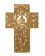 Cruz padre nuestro con figura caliz 28 cms x 19 cms-ML0774