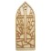 Cruz ventanal tipo vitral 29 cms x 10.5 cms-ML1152