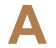 Letra a 21cm x 3mm tipografia arial-ML1158