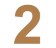 Numero 2 21cm x 3mm tipografia arial-ML1190