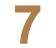 Numero 7 21cm x 3mm tipografia arial-ML1195