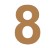 Numero 8 21cm x 3mm tipografia arial-ML1196