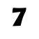 Numero 7 10 cm tipografia floraless-ML1366