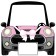 Mini cooper pintado rosa 118 cms x 115 cms-ML1511