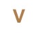 Letra v arial mini 3.5 cms-ML1565