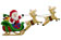 Molde n-210 santa en trineo grande                          -MO1654