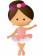 Molde #1854 bailarina de ballet                             -MO2243