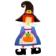 Molde w. 1741 brujita alicia con calabaza                   -MW1333