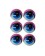 Ojo mica 243 azul  3 cm-OI0021