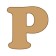 Letra p cooper mini 4 x 6 cms.-PC