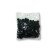 Pom pom 7 mm negro 100 pzas.-PO0125