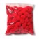 Pom pom 38 mm rojo 50 pzas.-PO0133