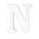 Letra n unicel 15 cm-UN0048
