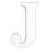 Letra j en unicel arial bold 24 cms-UN0082