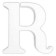 Letra r en unicel arial bold 24 cms-UN0091